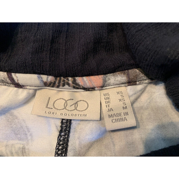 LOGO Lori Goldstein Womens Cowl Neck Top Sz XS Long Sleeve - Picture 3 of 9